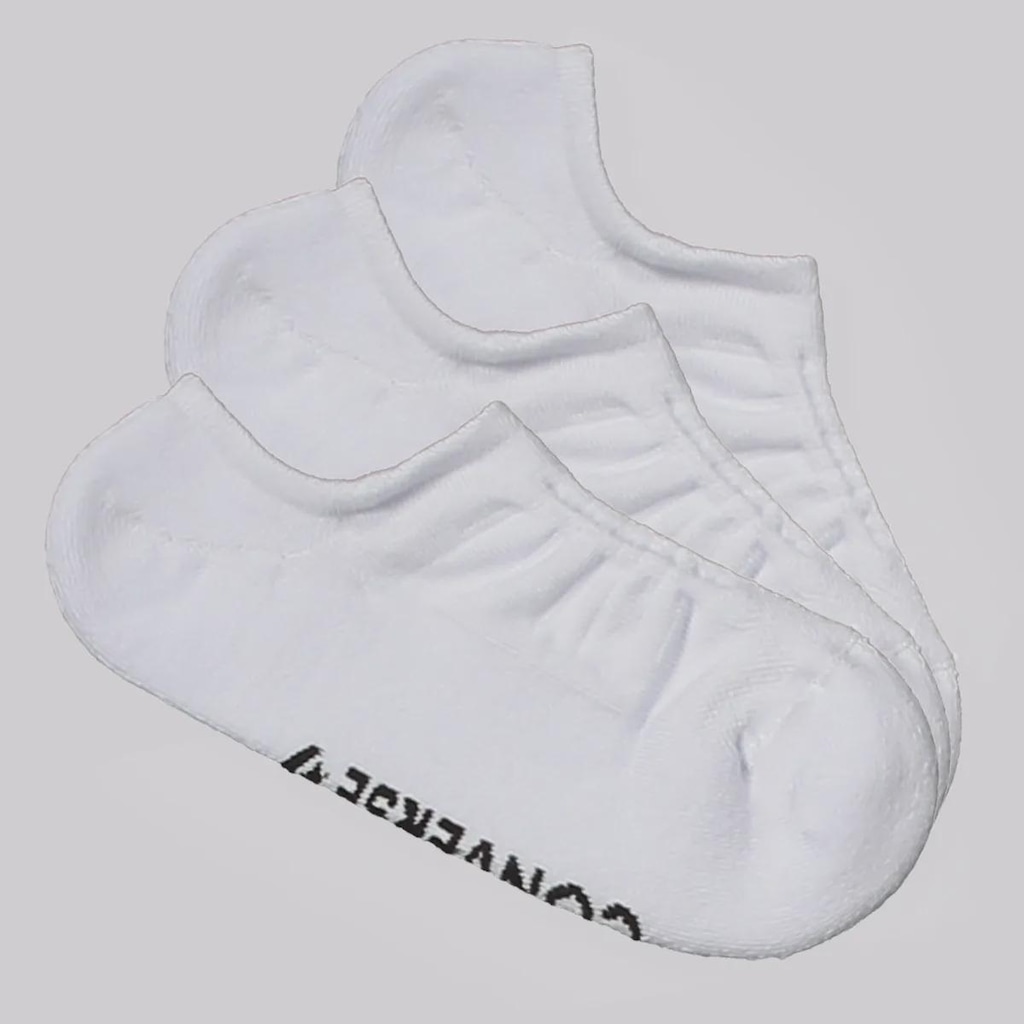 Imagem 1 do produto Kit 3 Pares de Meia Cano Invisível Converse Unissex