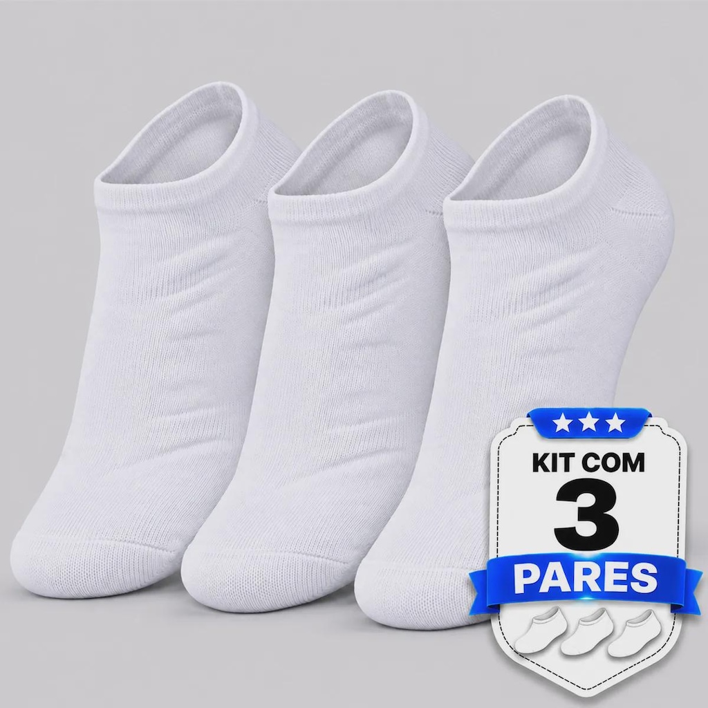 Imagem 4 do produto Kit 3 Pares de Meia Cano Invisível Converse Unissex