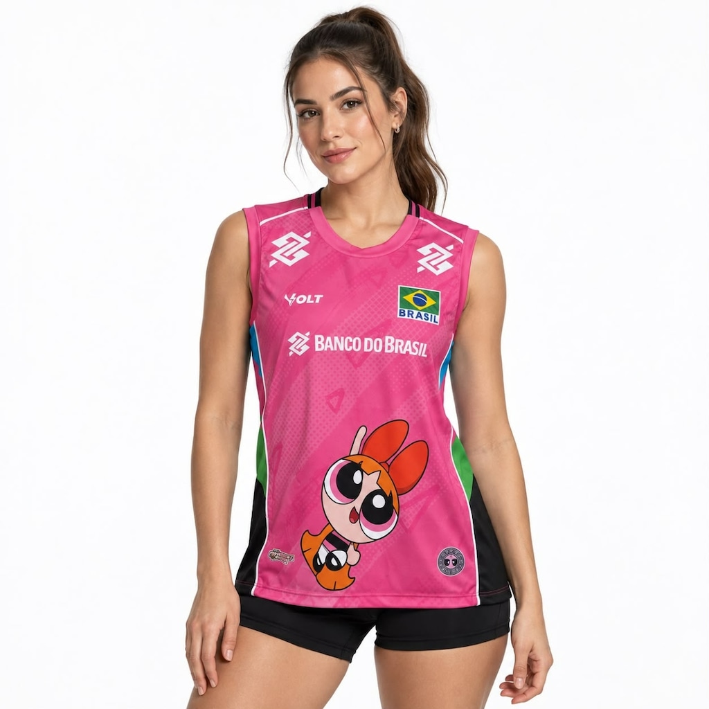 Imagem 1 do produto Camiseta Regata do Brasil Vôlei Volt Meninas Super Poderosas 2026 - Feminina