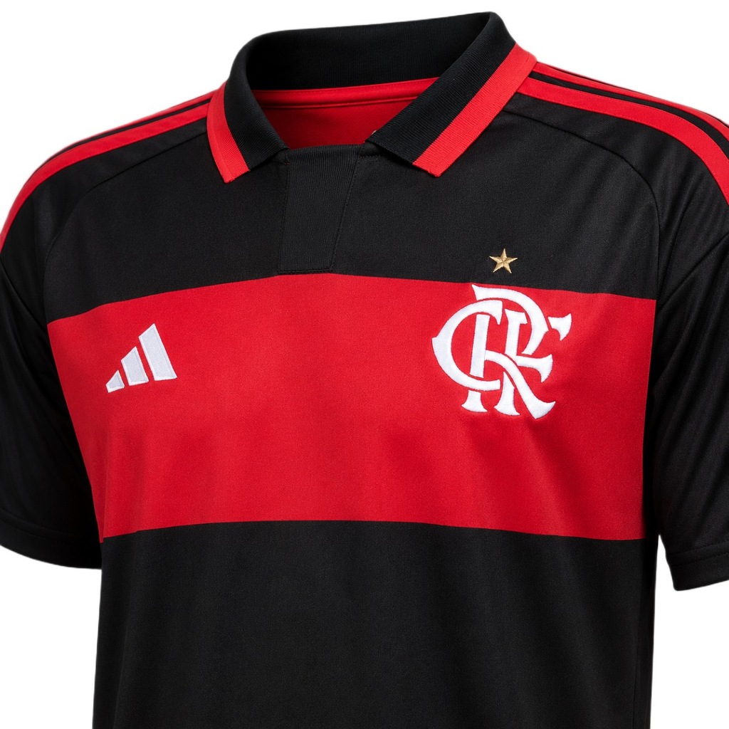 Imagem 3 do produto Camisa do Flamengo adidas 2026 Uniforme 1 Torcedor - Masculina