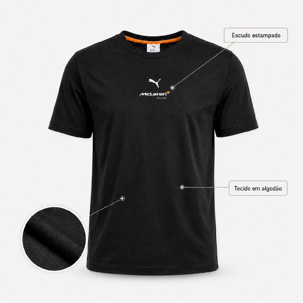 Imagem 4 do produto Camiseta Puma McLaren Small Logo Tee - Masculina