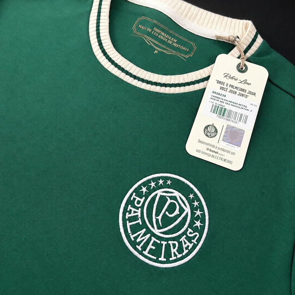 Imagem 3 do produto Camisa do Palmeiras Retrô Nostalgia 1976 Betel - Masculina