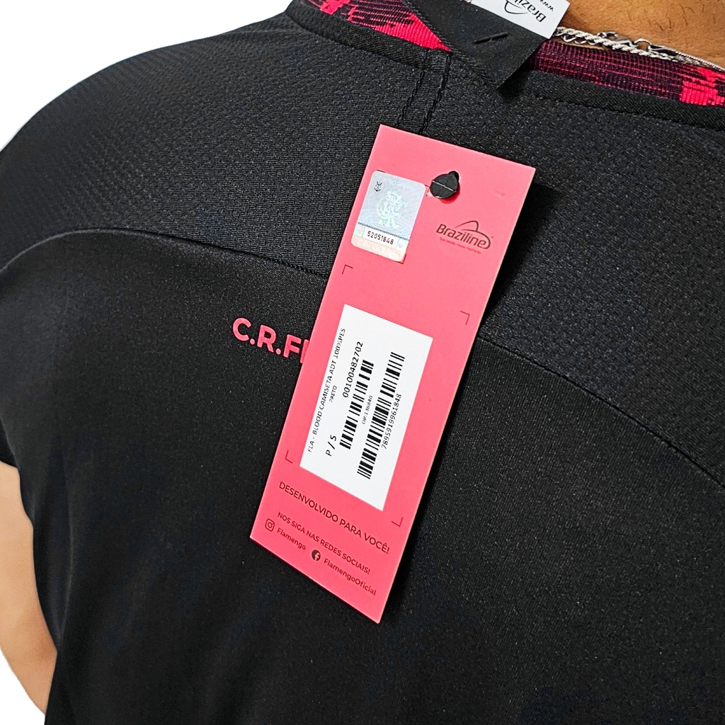 Imagem 5 do produto Camisa do Flamengo Blood Rubro Negro Braziline - Masculina