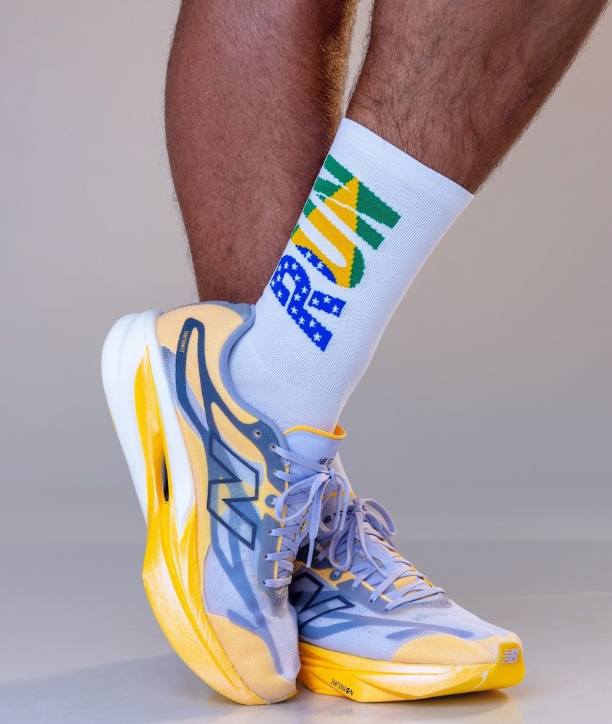 Imagem 4 do produto Meia Cano Médio HUPI Run Brasil Unissex