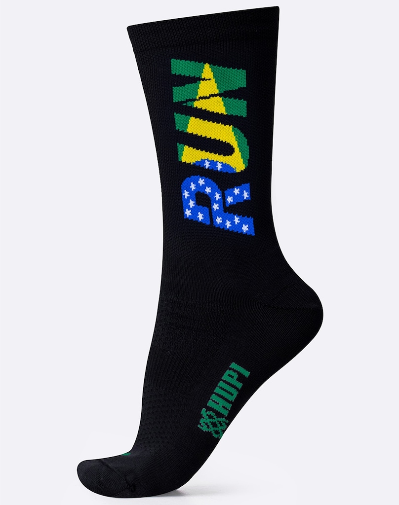Imagem 1 do produto Meia Cano Médio HUPI Run Brasil Unissex
