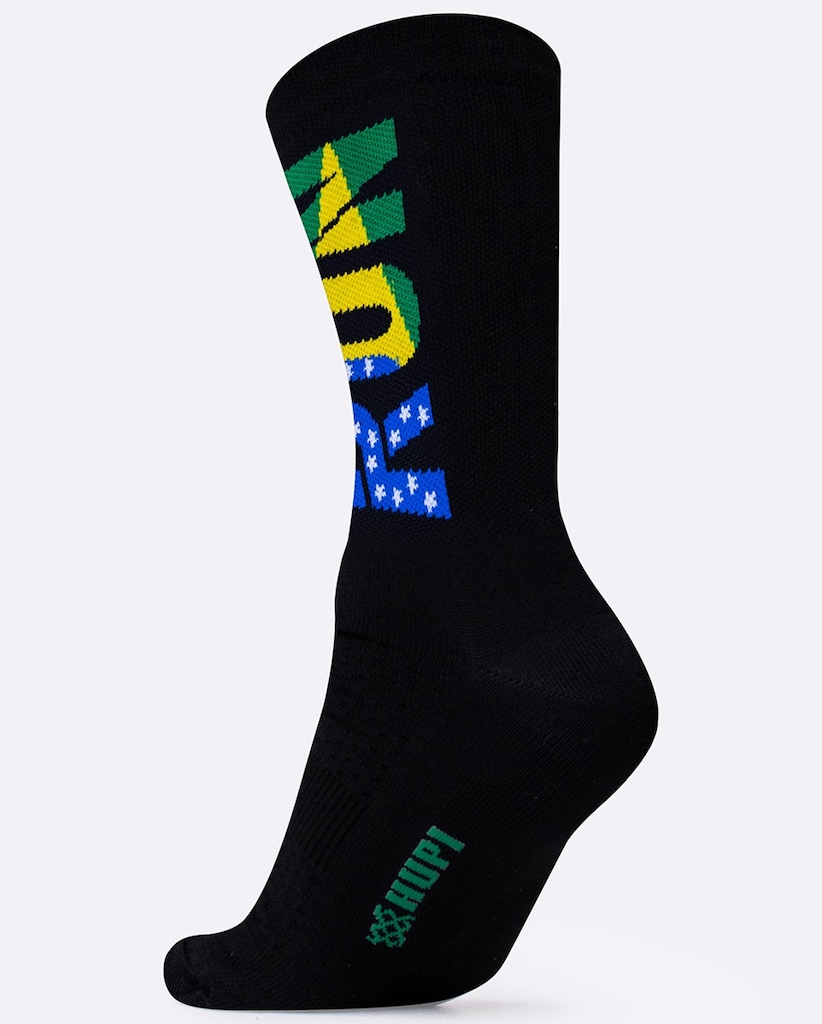 Imagem 2 do produto Meia Cano Médio HUPI Run Brasil Unissex