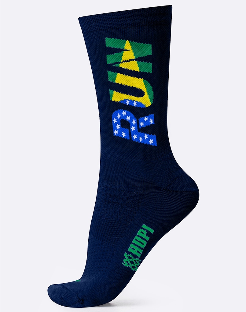 Imagem 1 do produto Meia Cano Médio HUPI Run Brasil Unissex