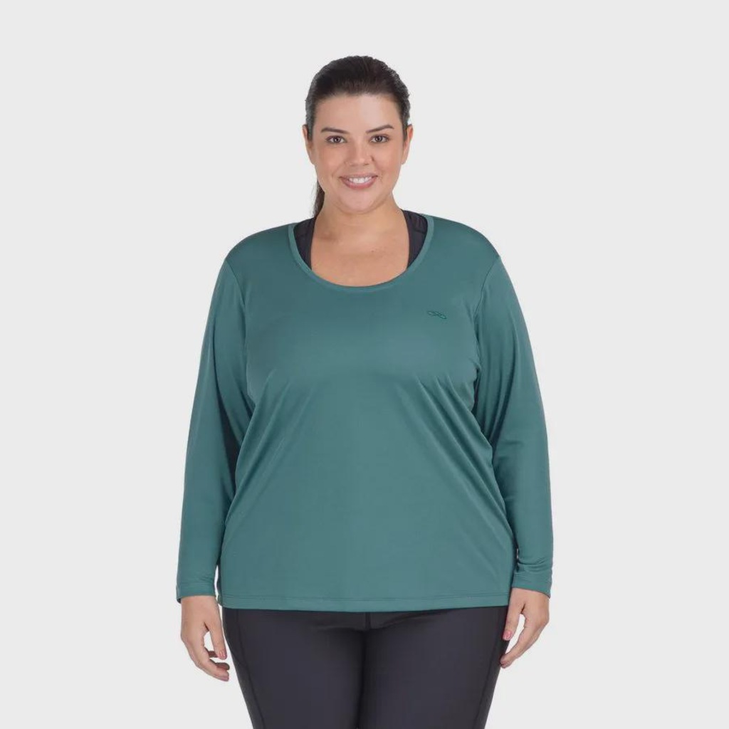 Imagem 1 do produto Camiseta Manga Longa Olympikus Essential Plus Size - Feminina