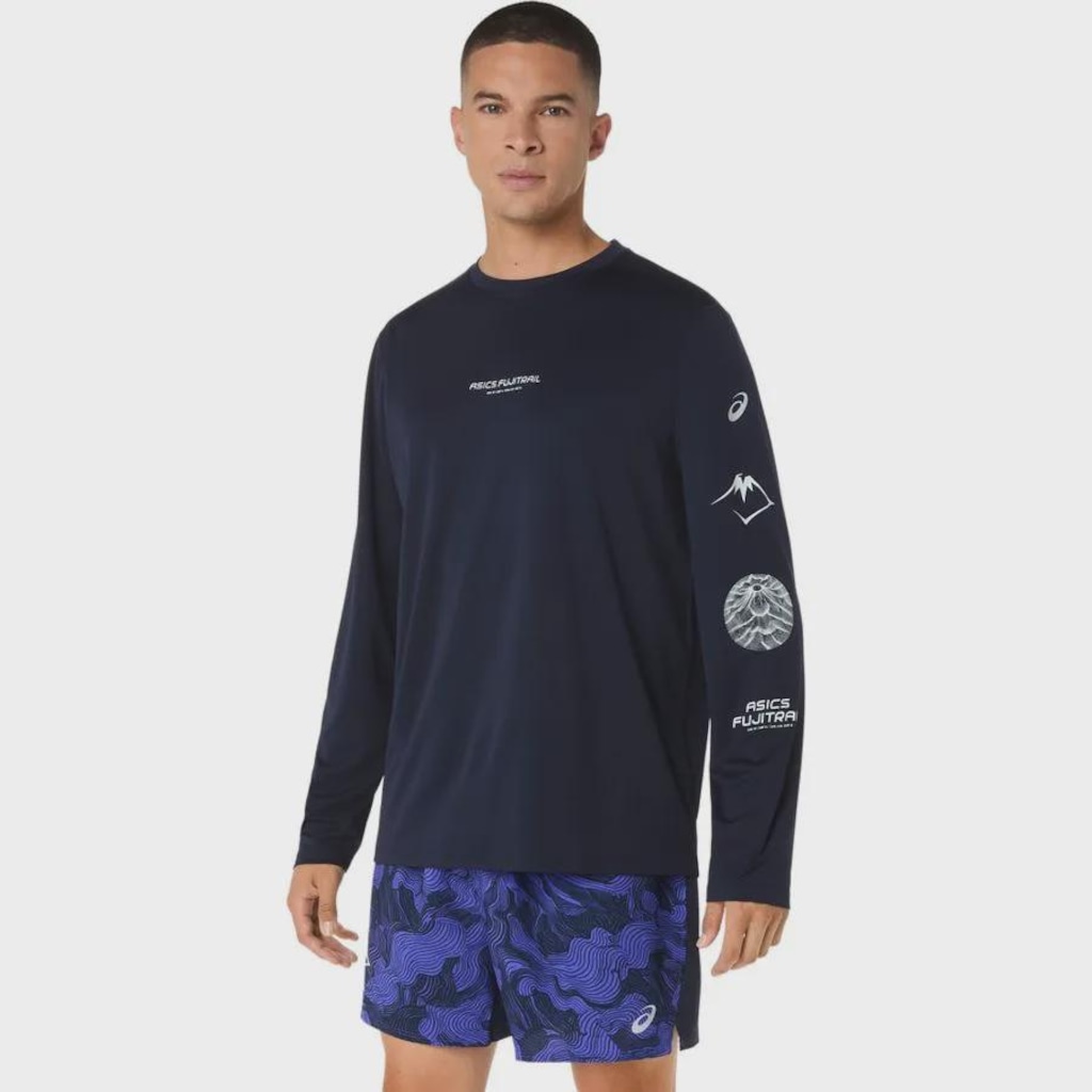 Imagem 1 do produto Camiseta Manga Longa Asics Fujitrail Logo LS Top - Masculina