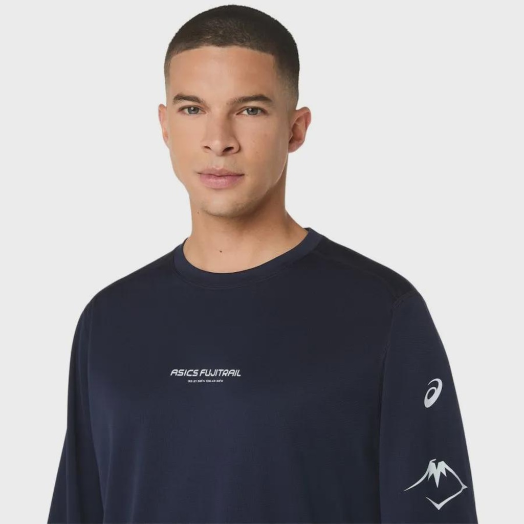 Imagem 4 do produto Camiseta Manga Longa Asics Fujitrail Logo LS Top - Masculina