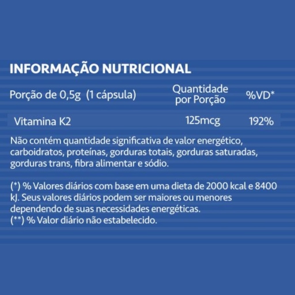 Imagem 2 do produto Vitamina K2 Maxinutri 60 caps