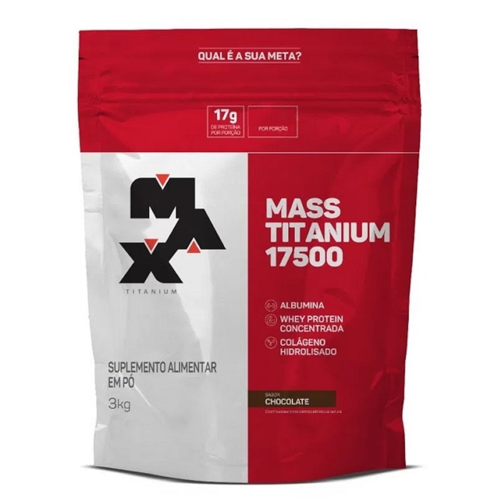 Imagem 1 do produto Mass Titanium Max Titanium 17500 Chocolate 3kg