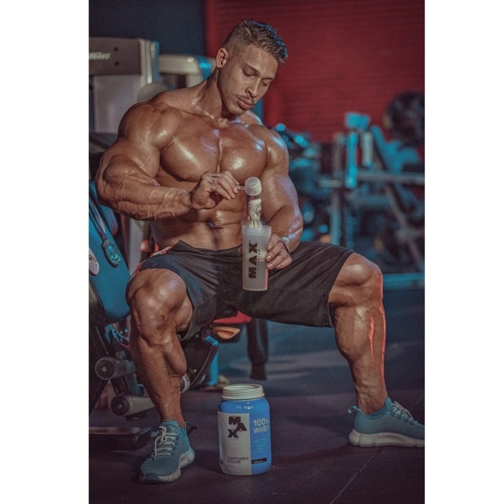 Imagem 3 do produto 100% Whey Max Titanium Refil Morango 900g