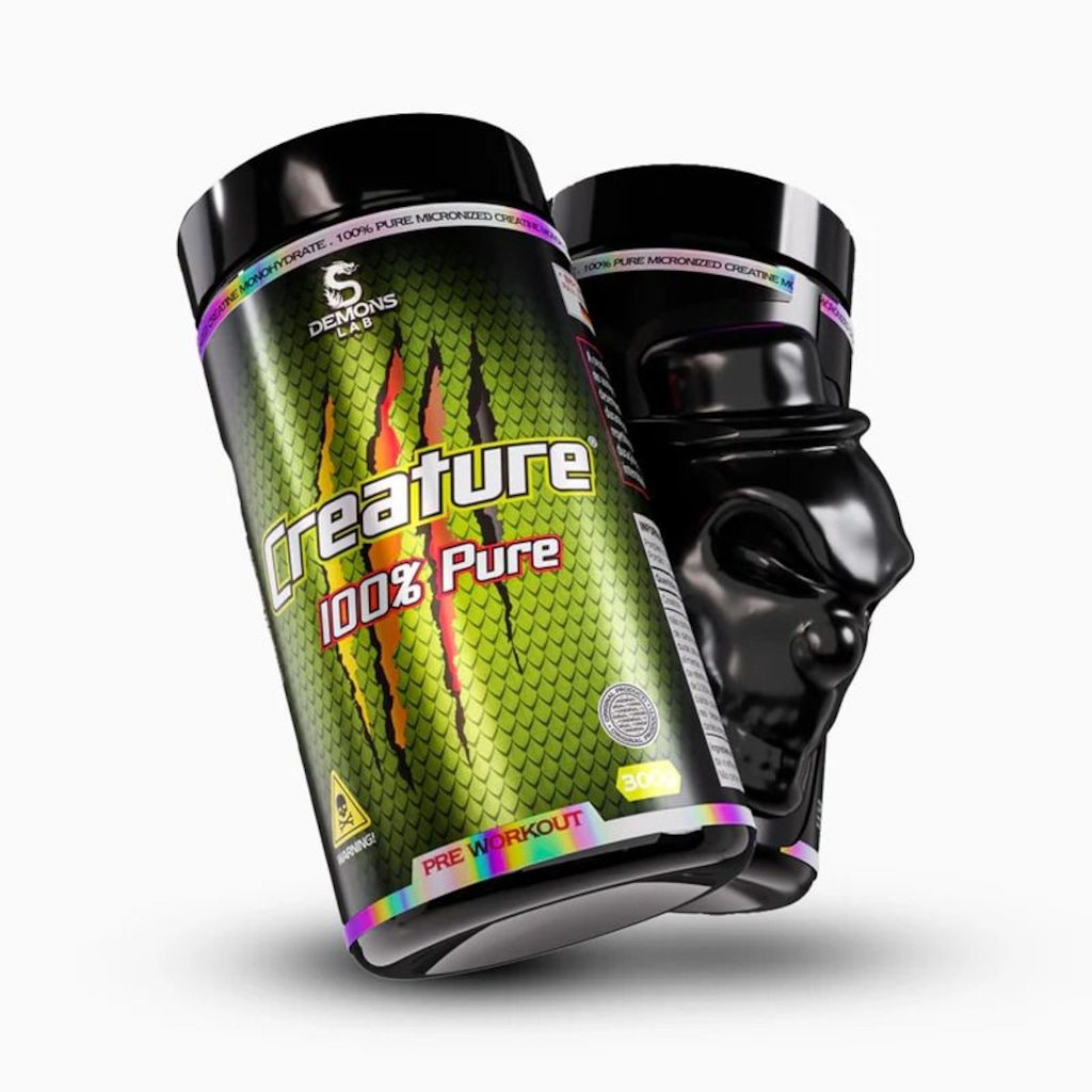 Imagem 3 do produto Creatina Monohidratada Demons Lab Creature 100% Pure 300g