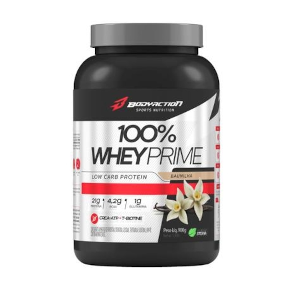 Imagem 1 do produto 100% Whey Prime Body Action Baunilha 900g