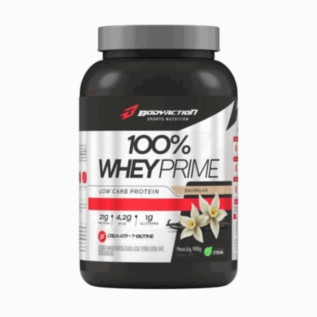 Imagem 2 do produto 100% Whey Prime Body Action Baunilha 900g