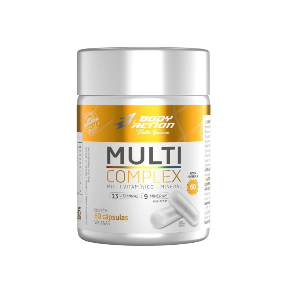 Imagem 1 do produto Multivitamínico Complex Body Action 60 caps