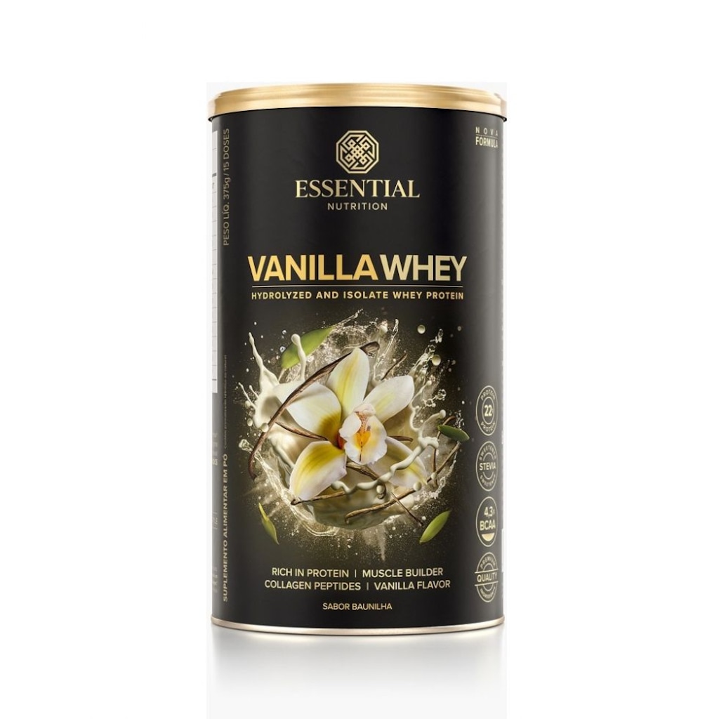 Imagem 1 do produto Whey Hydrolized Essential Nutrition Vanilla 375g