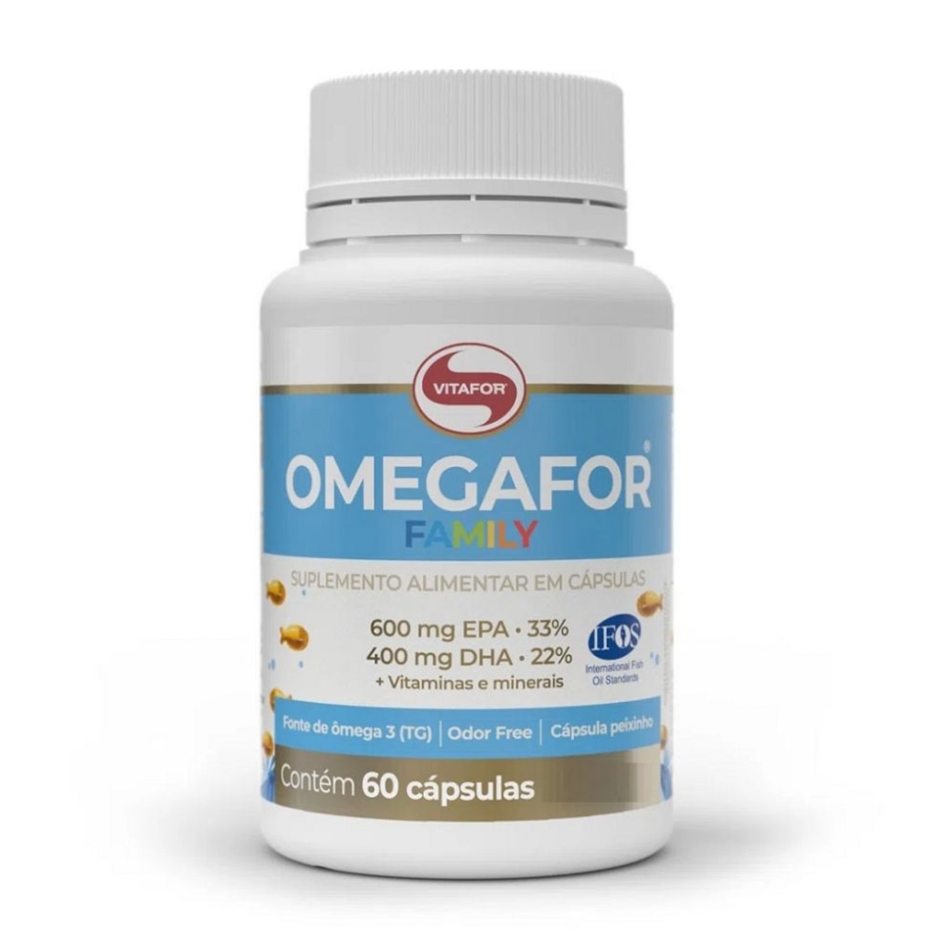 Imagem 1 do produto Ômegafor Family Vitafor 60 caps