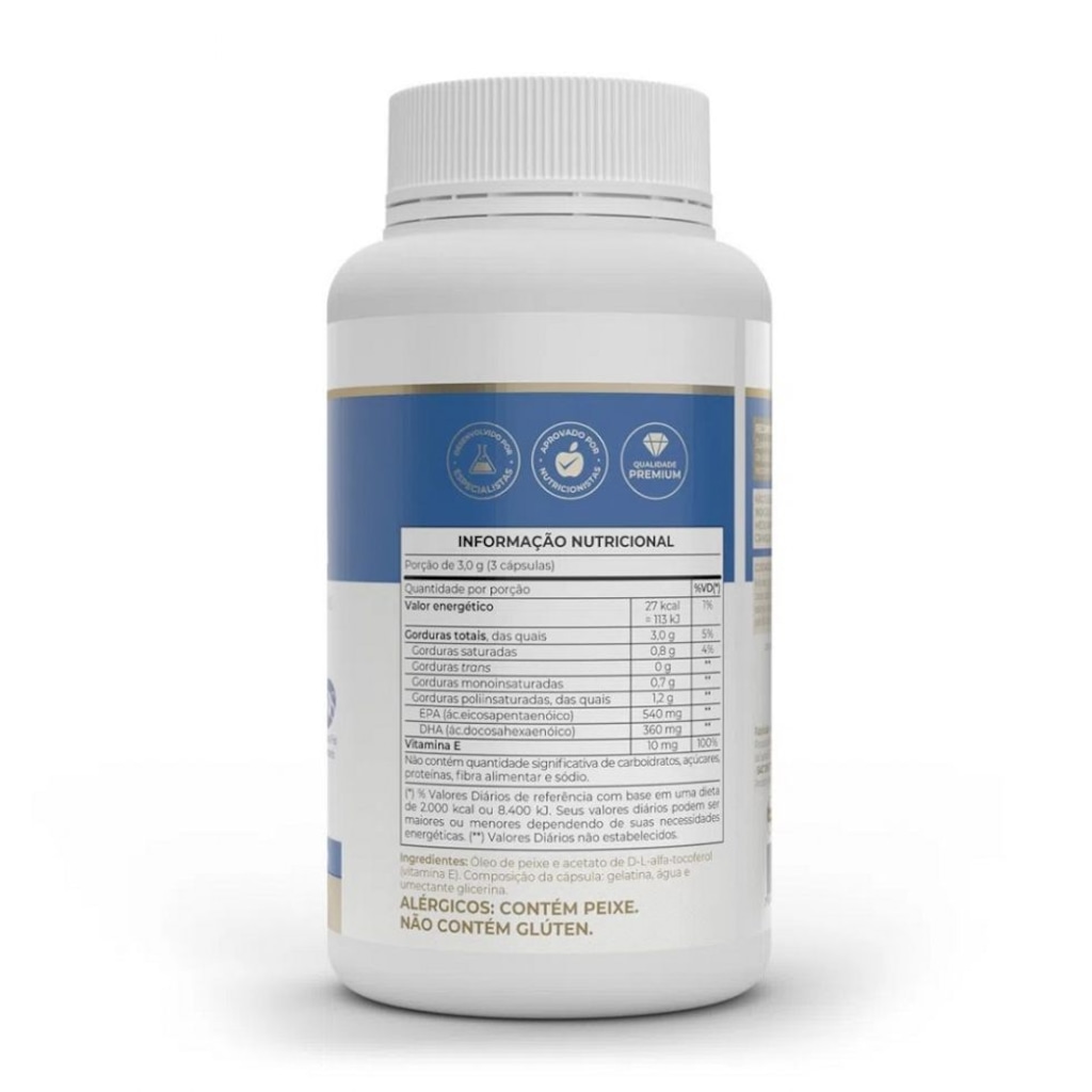 Imagem 2 do produto Ômega 3 EPA DHA 1g Vitafor 120 Caps