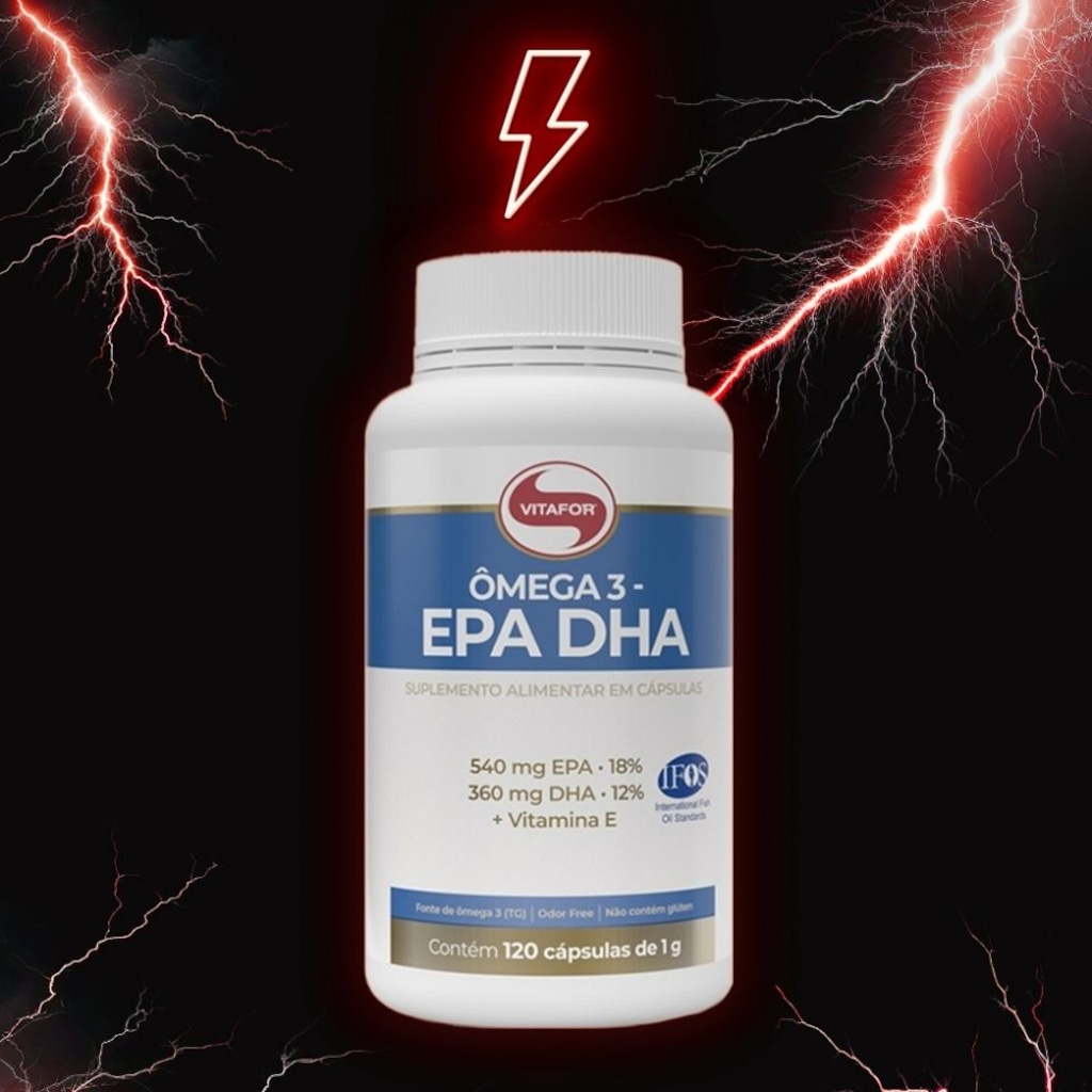 Imagem 4 do produto Ômega 3 EPA DHA 1g Vitafor 120 Caps