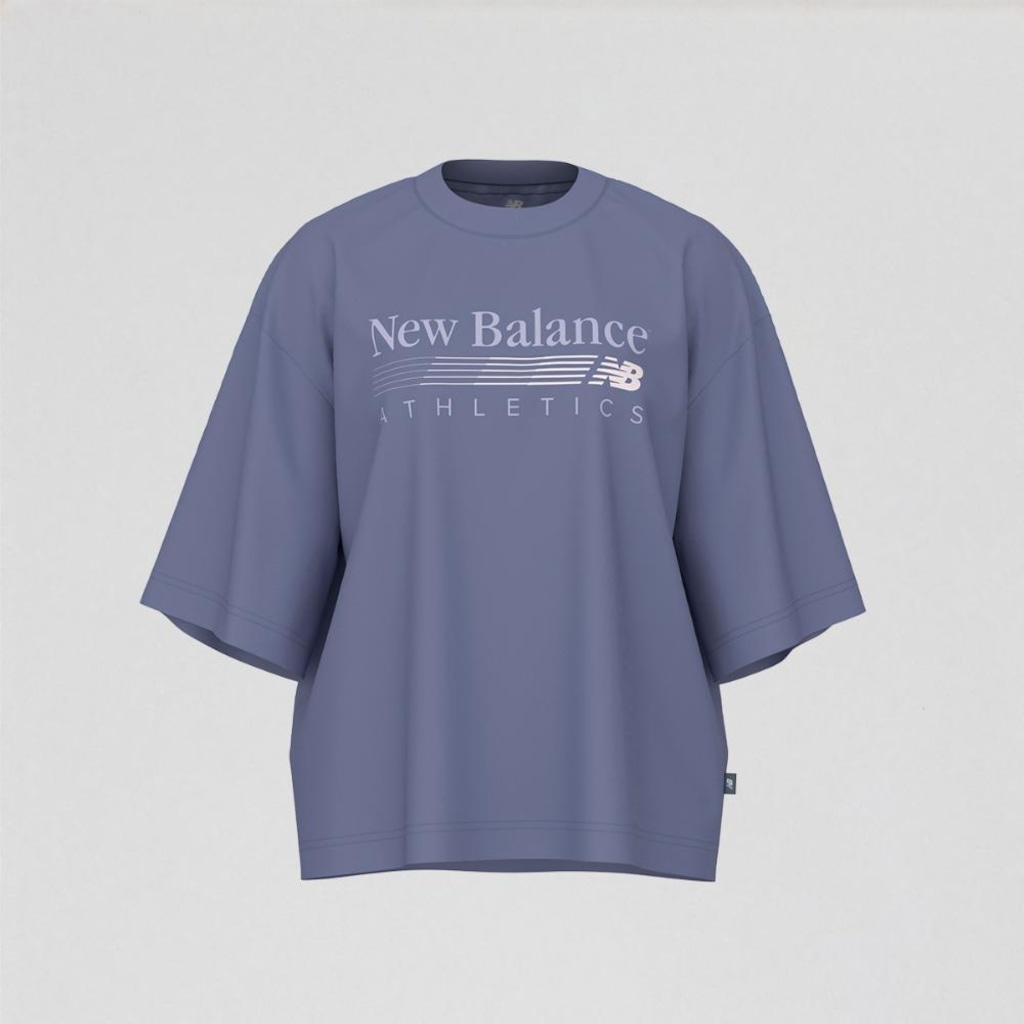 Imagem 1 do produto Camiseta Trackside Oversized New Balance Feminina