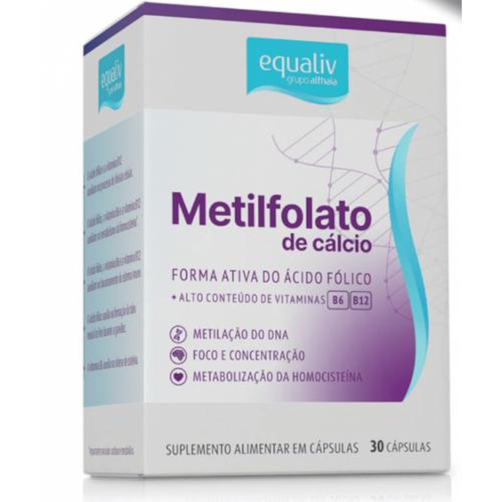 Imagem 1 do produto Metilfolato de Cálcio (30caps) - Equaliv