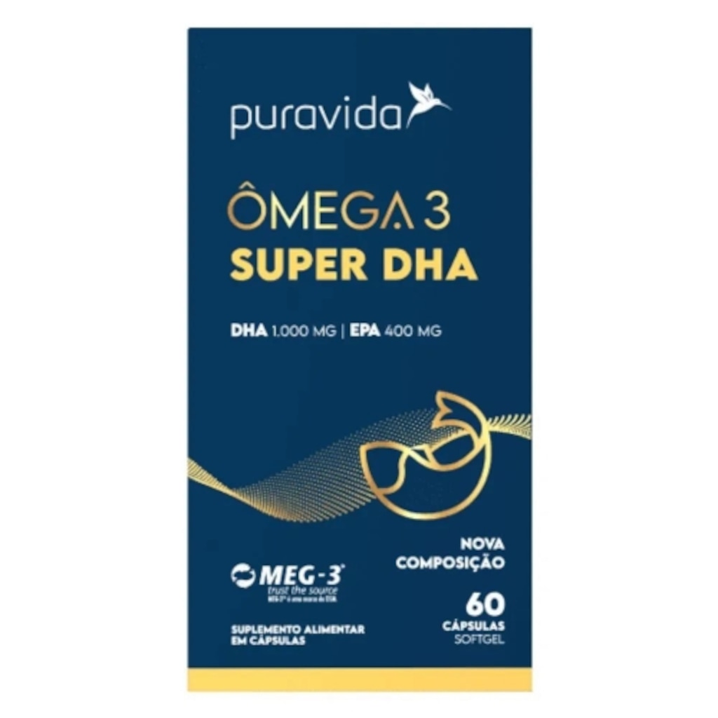 Imagem 1 do produto Omega 3 Super DHA (60caps) - Pura Vida