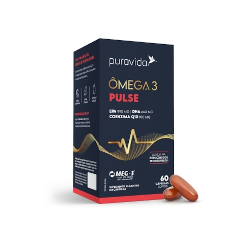 Imagem 1 do produto Ômega 3 Pulse (60caps) - Pura Vida