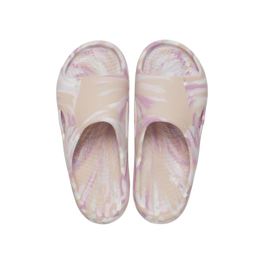 Imagem 5 do produto Sandália Crocs Mellow Recovery Marbled Slide Quartz - Unissex