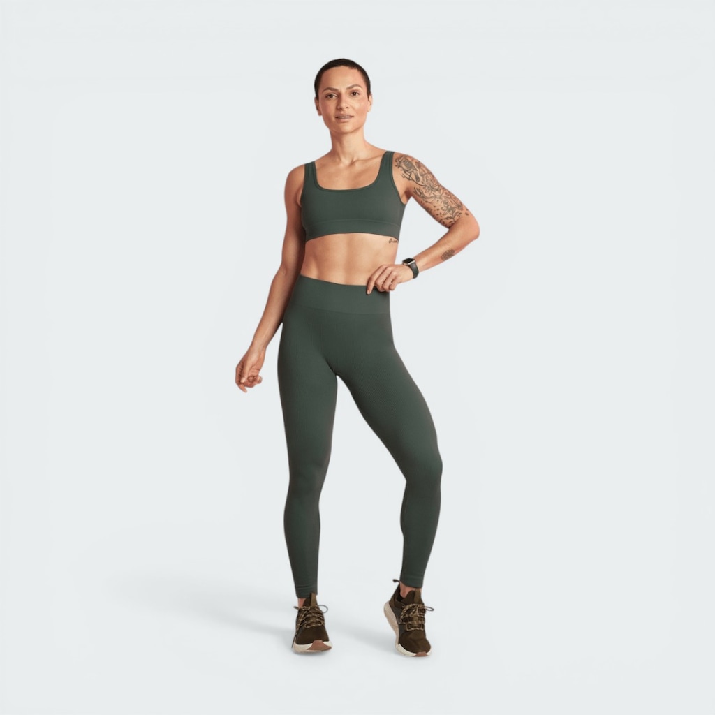 Imagem 4 do produto Calça Legging Lupo Sport Basic Canelada Sem Costura Feminina