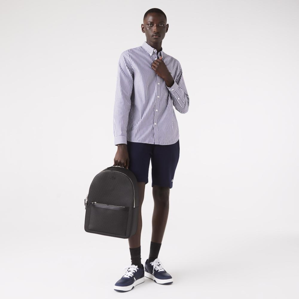 Imagem 1 do produto Mochila Lacoste em Couro Piqué Chantaco