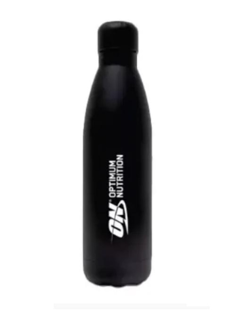 Imagem 1 do produto Garrafa Térmica Inox Cor Preta (500ml) - Optimum Nutrition