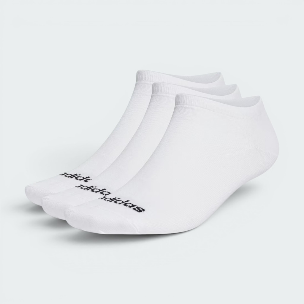Imagem 1 do produto Kit Meias adidas Logo Linear Soquete com 3 Pares - Adulto