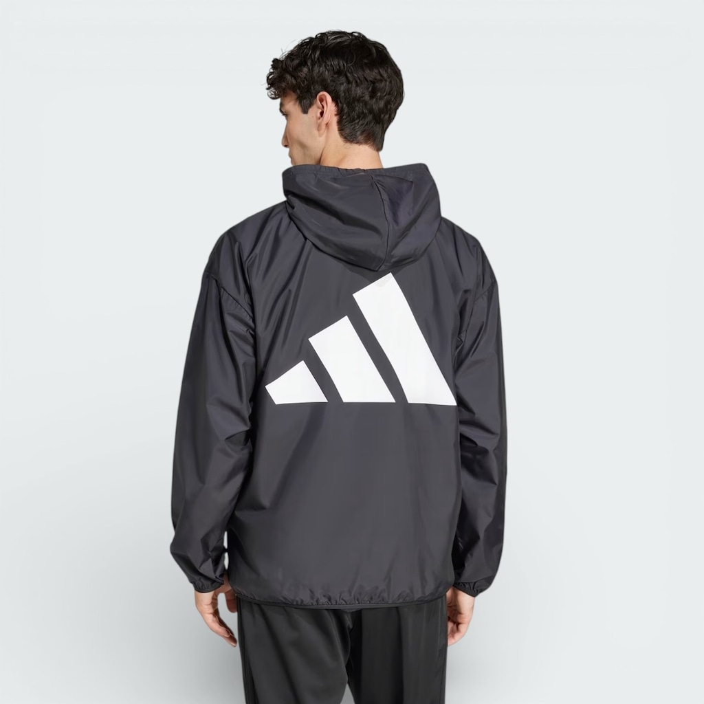 Imagem 2 do produto Jaqueta Corta Vento com Capuz adidas Essentials Big Logo e Zíper Masculina
