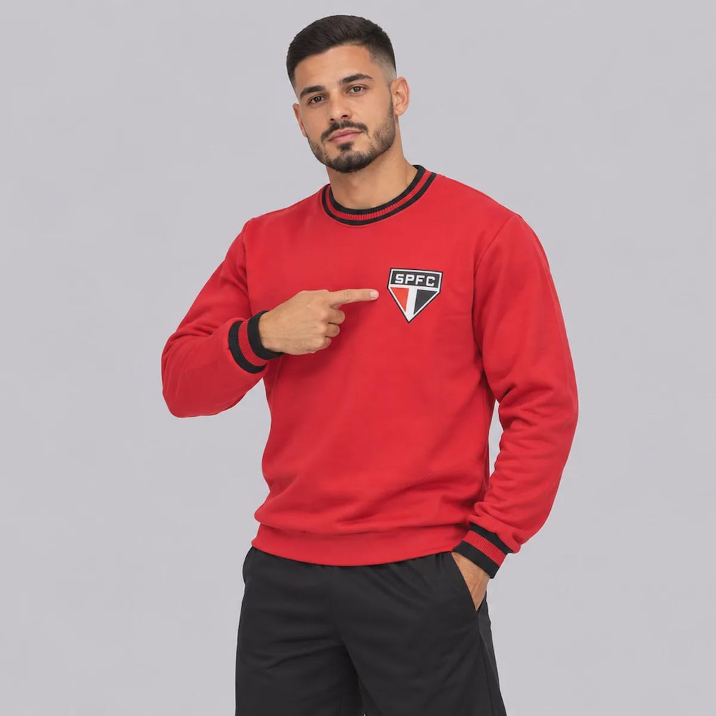 Imagem 2 do produto Blusão de Moletom São Paulo Vintage Masculino