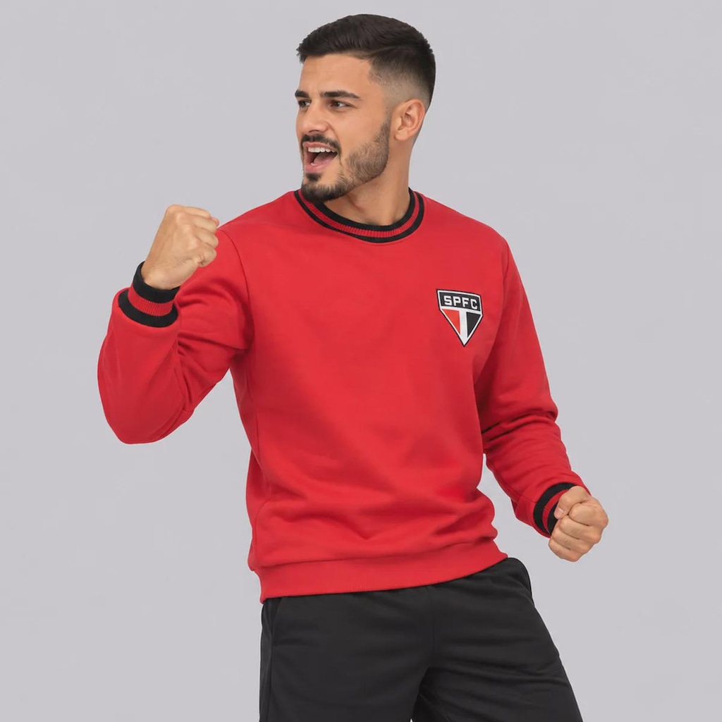 Imagem 3 do produto Blusão de Moletom São Paulo Vintage Masculino