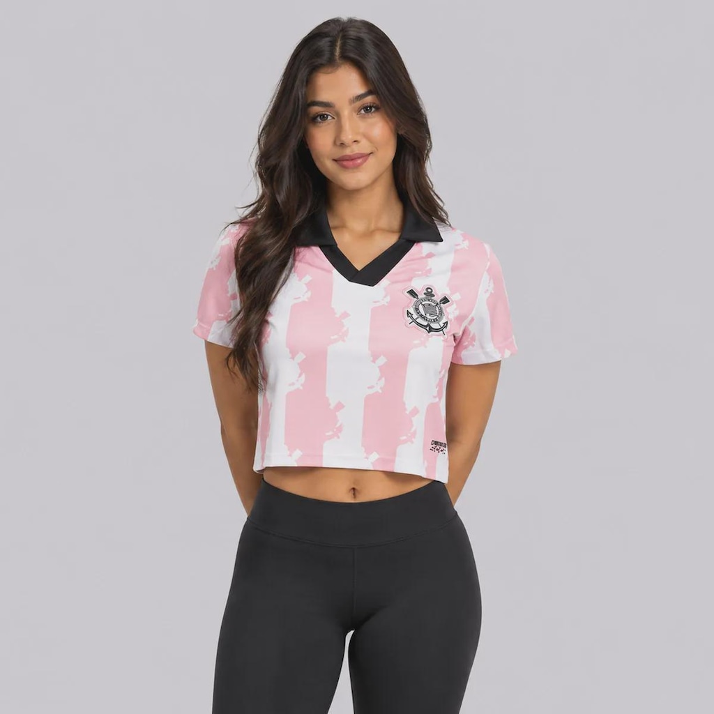 Imagem 1 do produto Cropped do Corinthians Badges Feminino