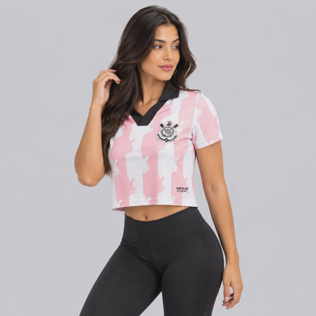 Imagem 3 do produto Cropped do Corinthians Badges Feminino