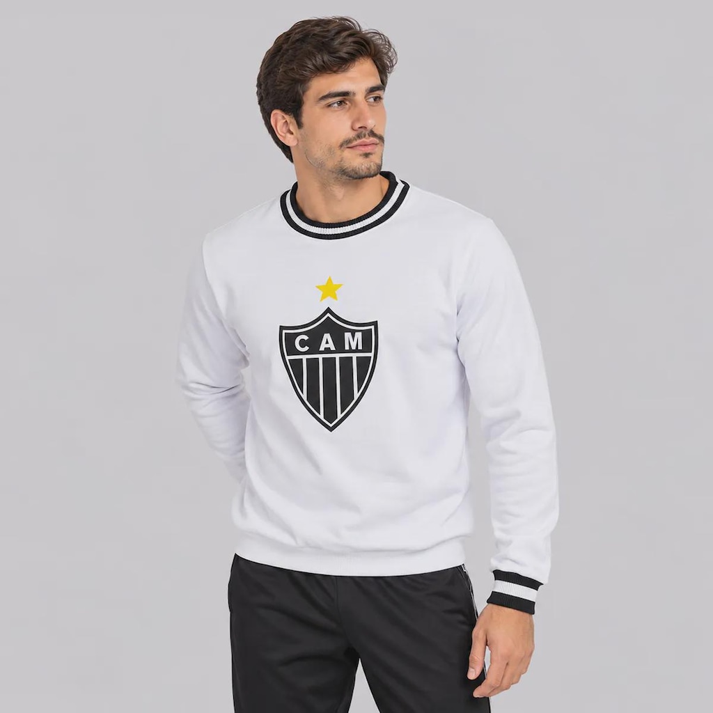 Imagem 2 do produto Blusão de Moletom Atlético Mineiro Retrô Masculino