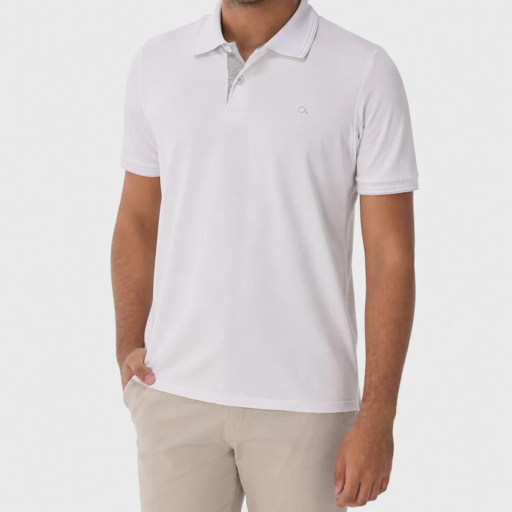 Imagem 1 do produto Camisa Polo Slim Piquet Manga Curta Ogochi Masculina