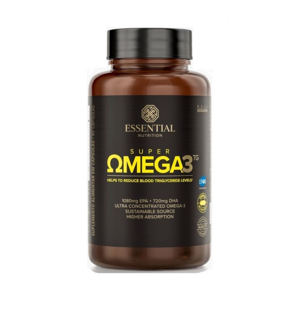 Imagem 1 do produto Super Omega 3 ESSENTIAL NUTRITION TG 1G 180 Caps