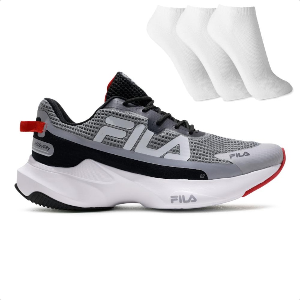 Imagem 1 do produto Tênis Masculino Fila Recovery + 3 Pares de Meias