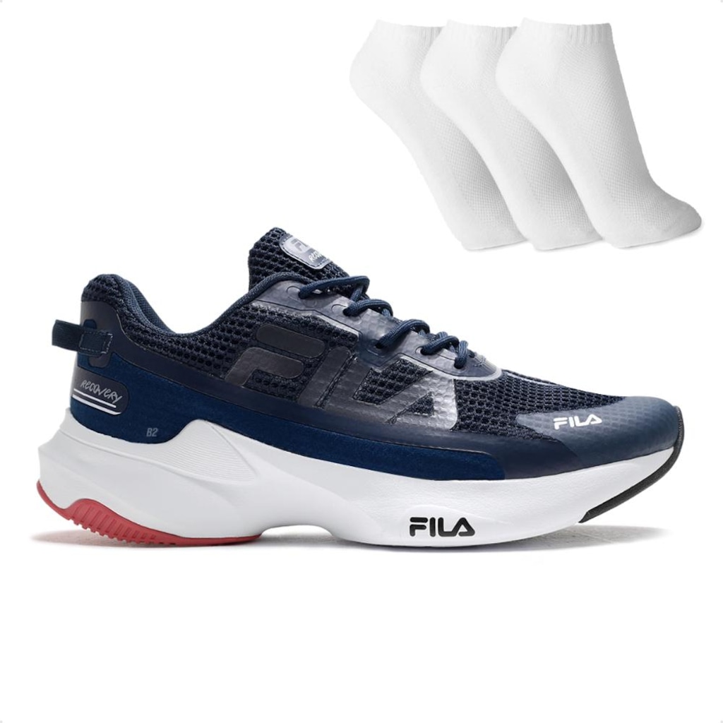 Imagem 1 do produto Tênis Masculino Fila Recovery + 3 Pares de Meias