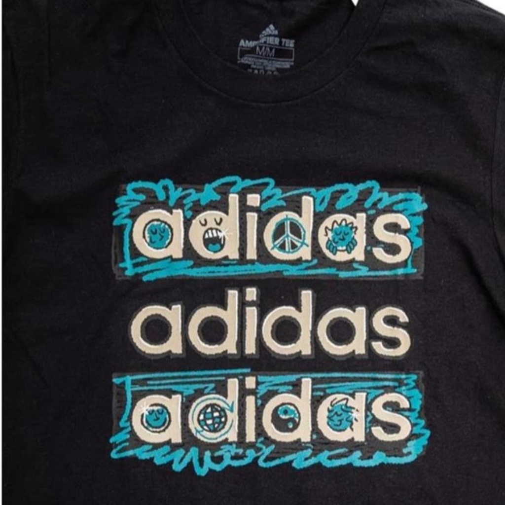 Imagem 2 do produto Camiseta Masculina Adidas Double Gola Redonda Manga Curta