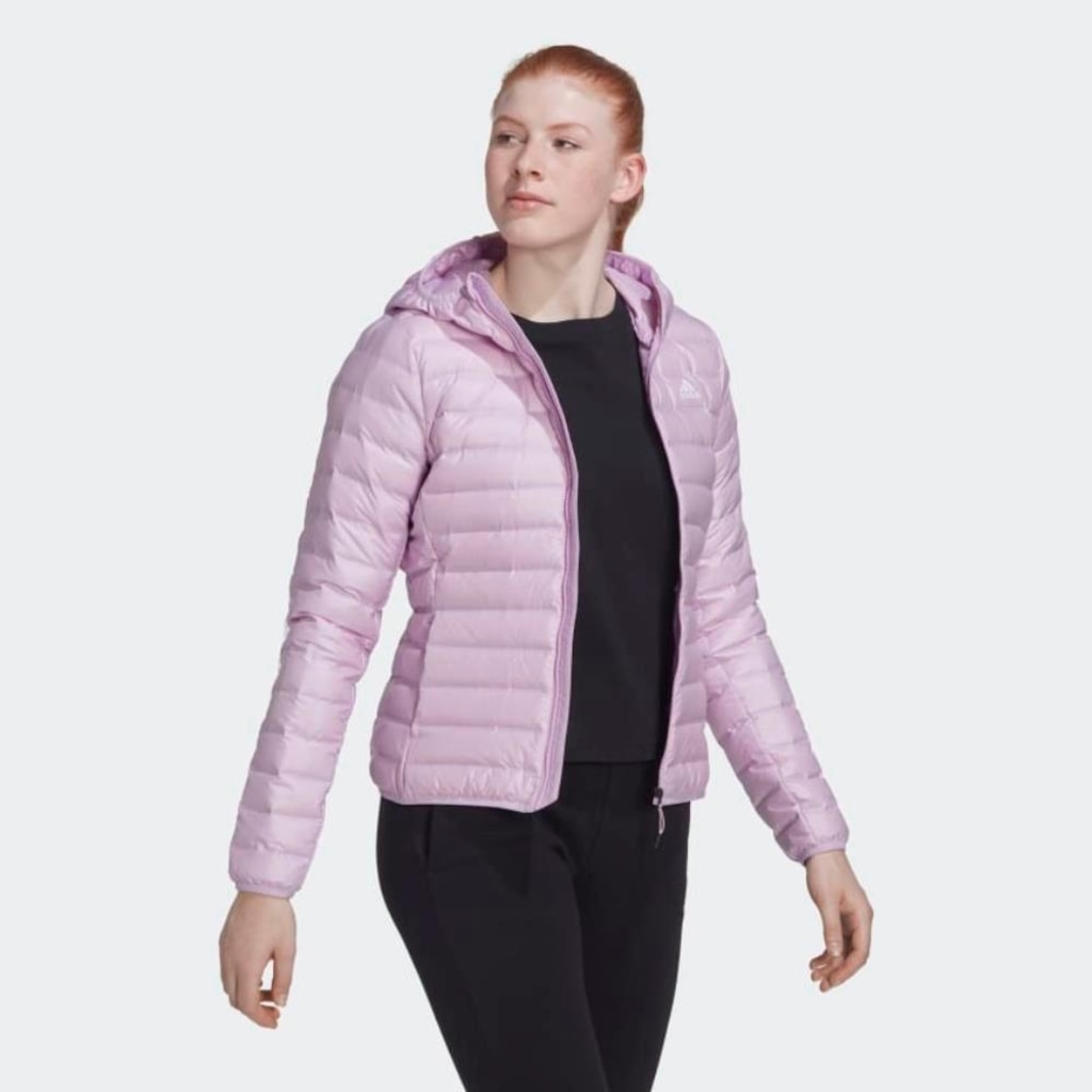 Imagem 2 do produto Jaqueta Feminina adidas Varilite Náilon Zíper Punho Capuz