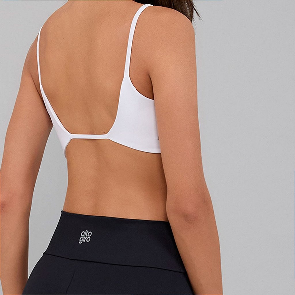 Imagem 2 do produto Top Alto Giro Eterno Liso Costas Decotada Feminino