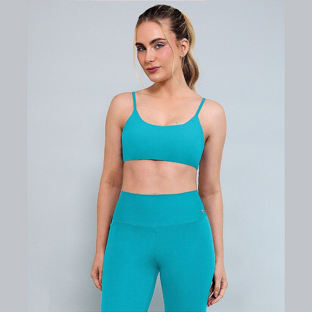 Imagem 3 do produto Top Alto Giro Eterno Liso Costas Decotado Feminino
