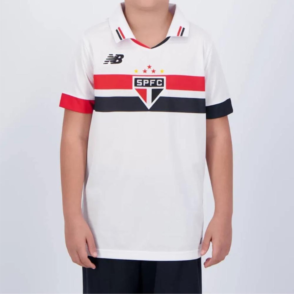 Imagem 1 do produto Camisa do São Paulo I 2024/25 Torcedor New Balance Infantil