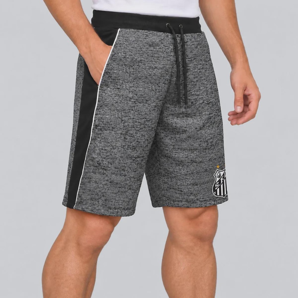 Imagem 2 do produto Bermuda do Santos Moletom Mescla Masculina